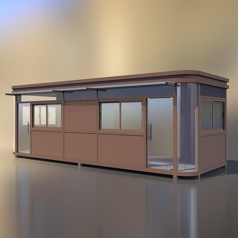 Prefabricerad Container House Security Booth